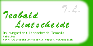 teobald lintscheidt business card